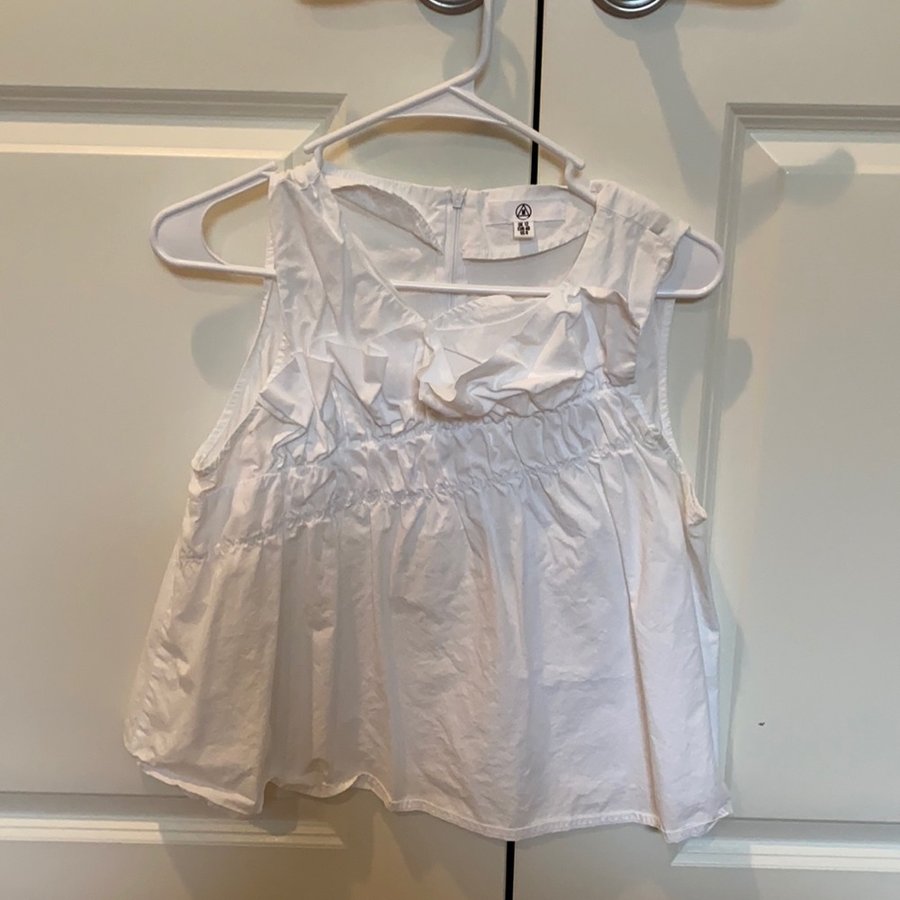 White cotton blouse